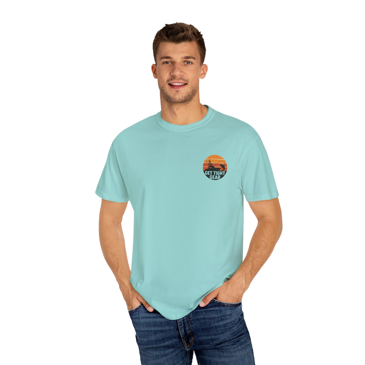 Unisex Garment - Dyed Fishing T-Shirt - Get Tight Fishing Gear - Get Tight Gear