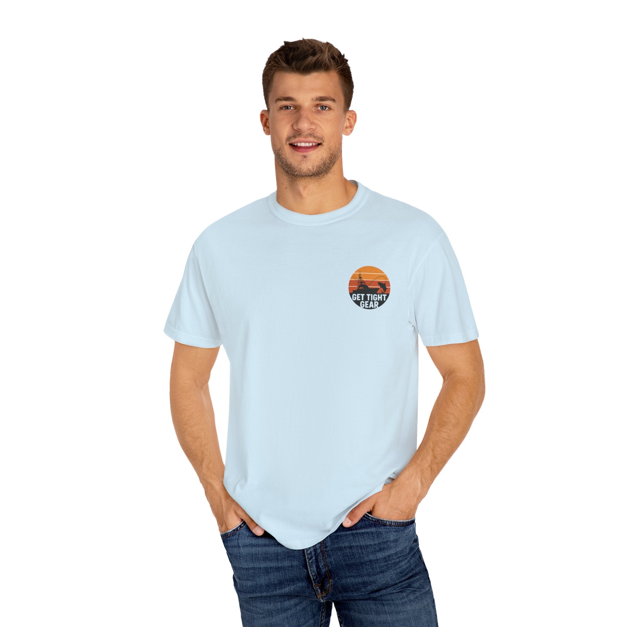 Unisex Garment - Dyed Fishing T-Shirt - Get Tight Fishing Gear - Get Tight Gear