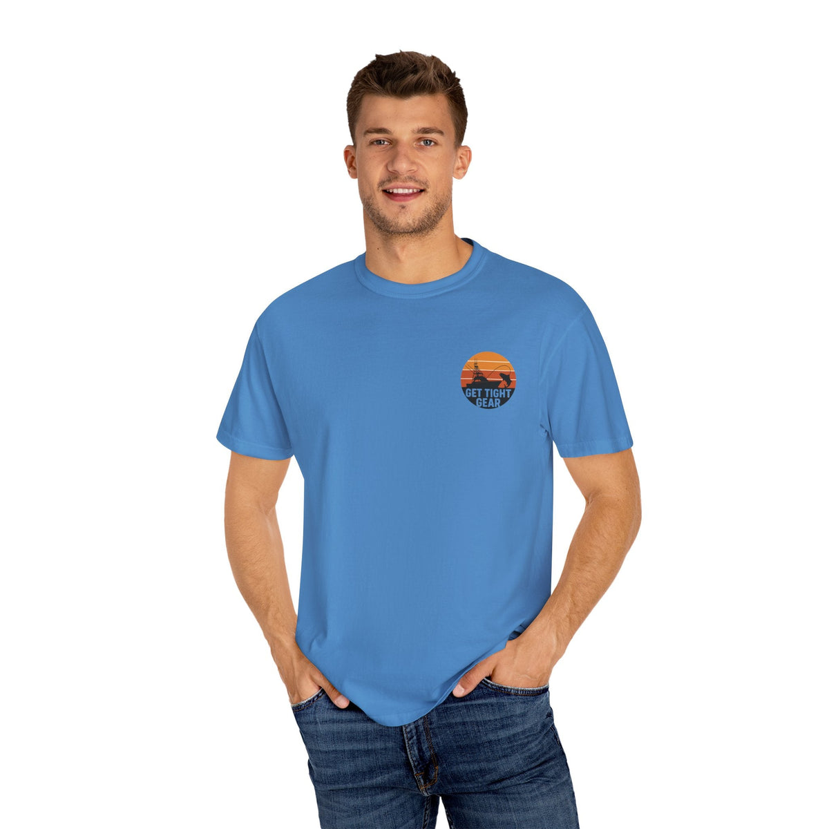 Unisex Garment - Dyed Fishing T-Shirt - Get Tight Fishing Gear - Get Tight Gear