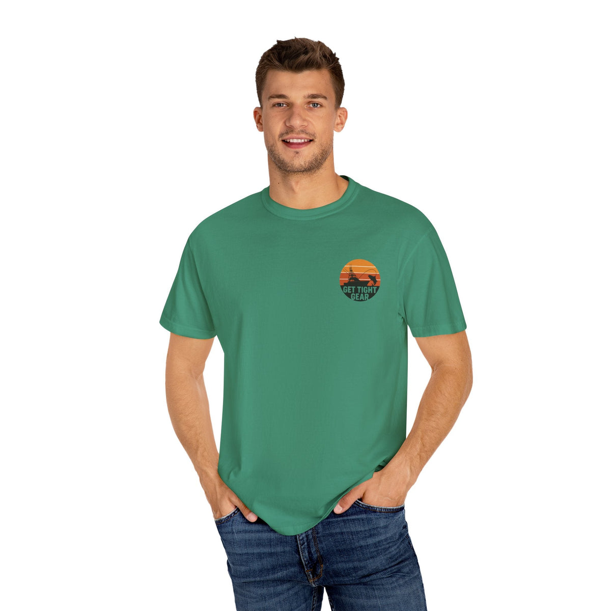 Unisex Garment - Dyed Fishing T-Shirt - Get Tight Fishing Gear - Get Tight Gear