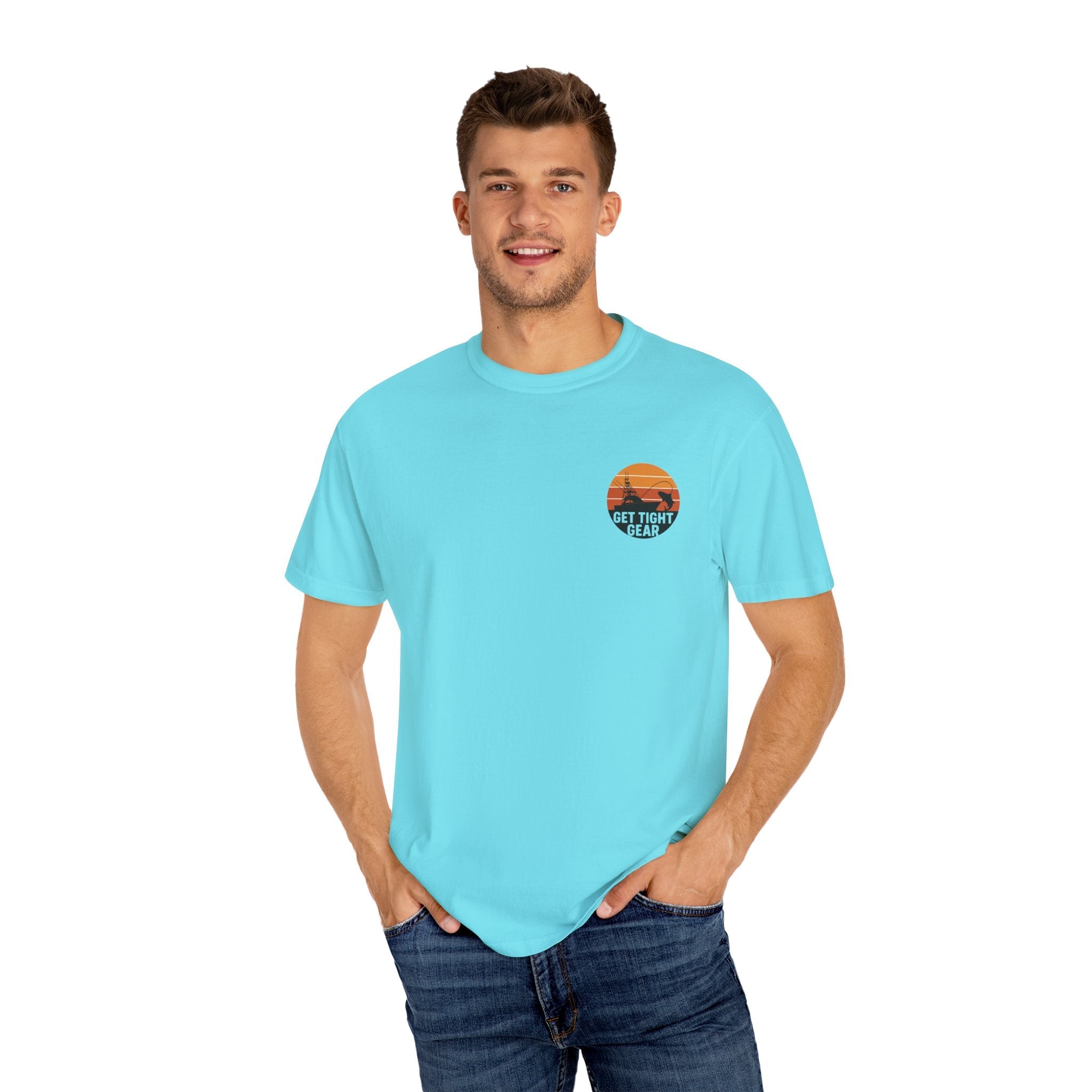 Unisex Garment - Dyed Fishing T-Shirt - Get Tight Fishing Gear - Get Tight Gear