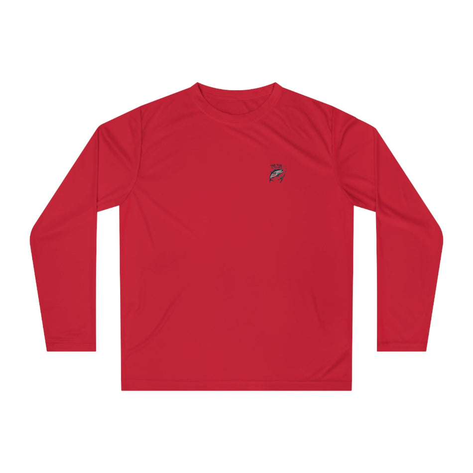 Unisex Performance Long Sleeve Shirt - "Grouper Hunter" Fishing Graphic Tee for Fishing Enthusiasts - Get Tight Gear