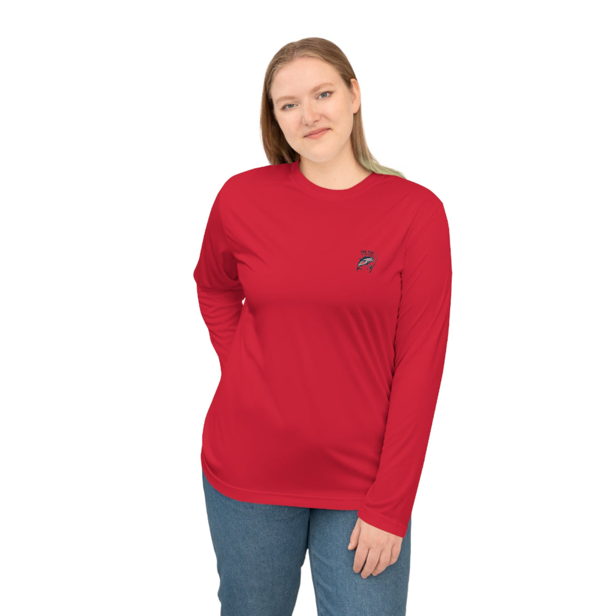 Unisex Performance Long Sleeve Shirt - "Grouper Hunter" Fishing Graphic Tee for Fishing Enthusiasts - Get Tight Gear