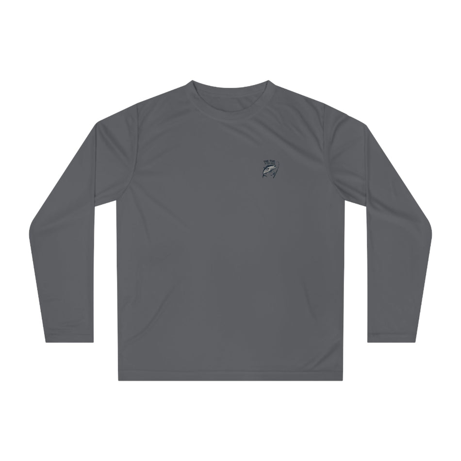 Unisex Performance Long Sleeve Shirt - "Grouper Hunter" Fishing Graphic Tee for Fishing Enthusiasts - Get Tight Gear