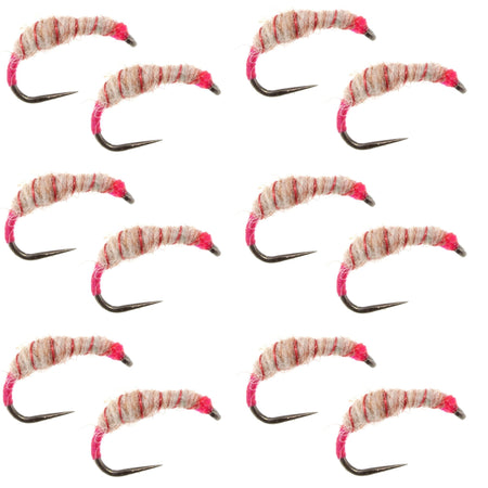 Utah Killer Bug - 12 Tenkara Flies - Size 10 - Get Tight Gear