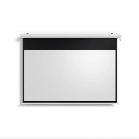 Valerion Backyard Weather Proof Motorized Drop Down Matte White Screen - Get Tight Gear