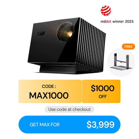 Valerion VisionMaster Max | Professional Grade 4K Home Theater Projector - Get Tight Gear