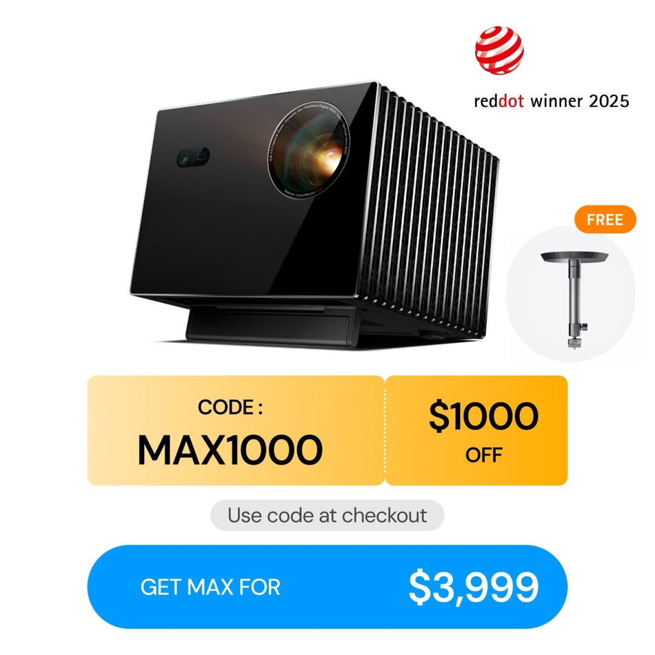 Valerion VisionMaster Max | Professional Grade 4K Home Theater Projector - Get Tight Gear