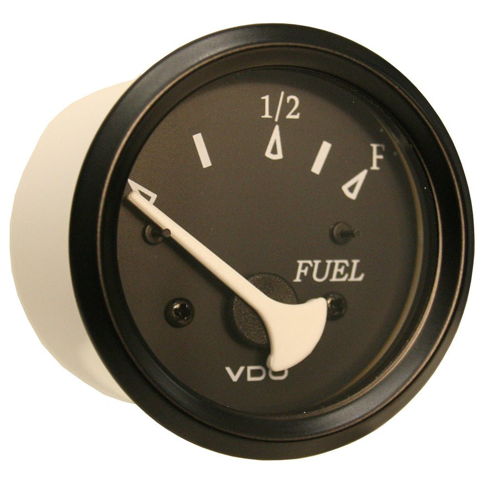 VDO Cockpit Marine 52mm (2 - 1/16") Fuel Level Gauge - Black Dial/Bezel - Get Tight Gear