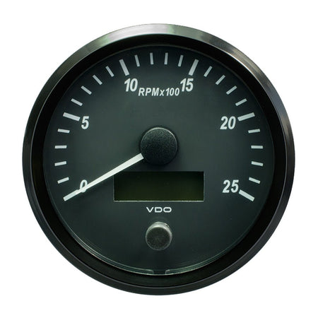 VDO SingleViu 100mm (4") Tachometer - 2500 RPM - Get Tight Gear