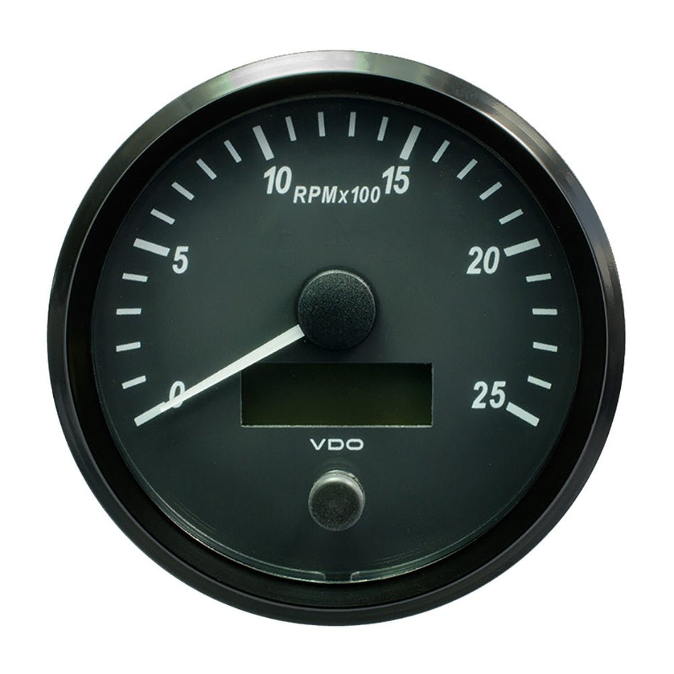 VDO SingleViu 100mm (4") Tachometer - 2500 RPM - Get Tight Gear