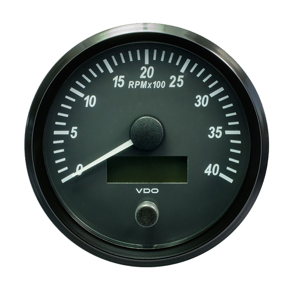 VDO SingleViu 100mm (4") Tachometer - 4000 RPM - Get Tight Gear