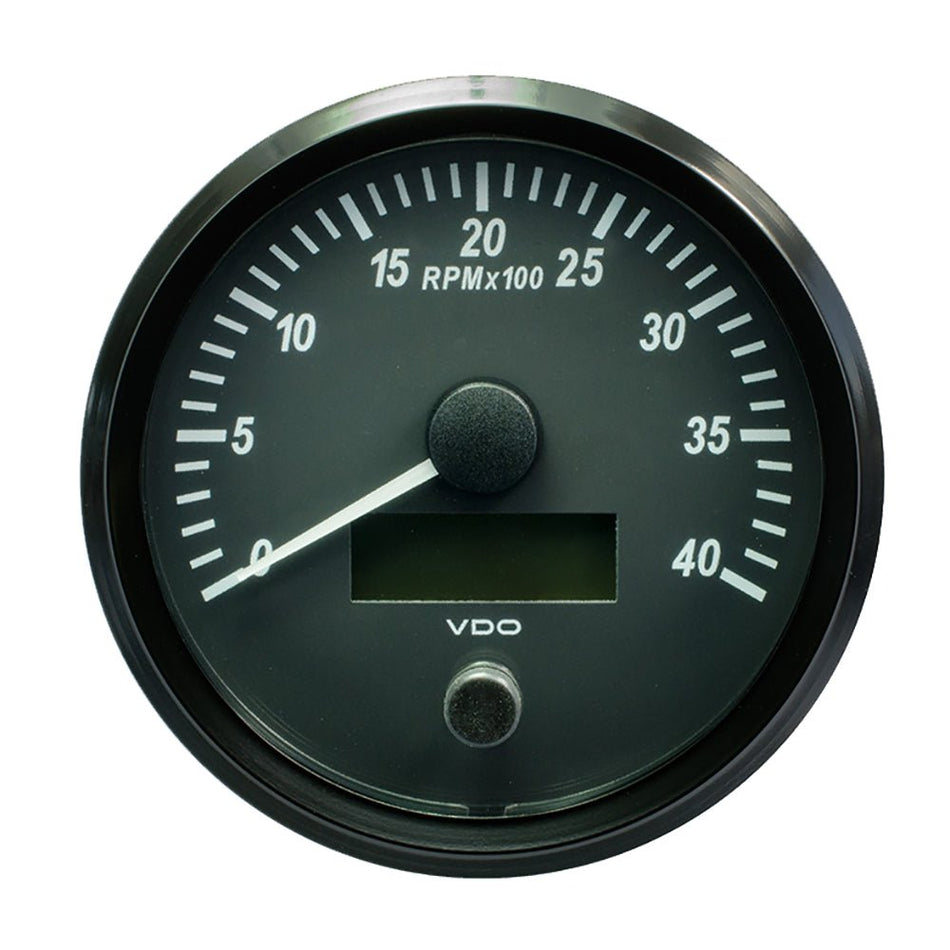 VDO SingleViu 100mm (4") Tachometer - 4000 RPM - Get Tight Gear
