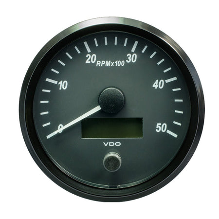VDO SingleViu 100mm (4") Tachometer - 5000 RPM - Get Tight Gear