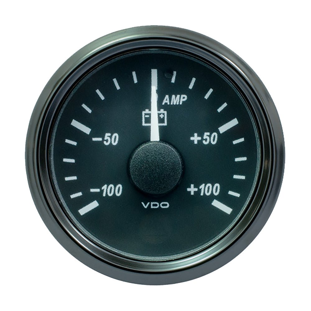 VDO SingleViu 52mm (2 - 1/16") Ammeter - 100 AMP - Get Tight Gear