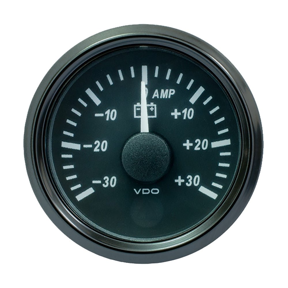 VDO SingleViu 52mm (2 - 1/16") Ammeter - 30 AMP - Get Tight Gear