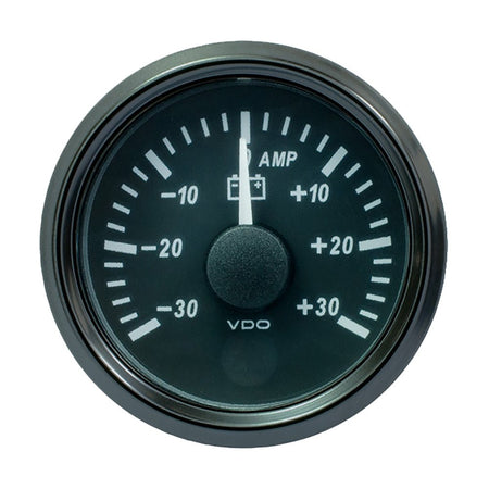 VDO SingleViu 52mm (2 - 1/16") Ammeter - 30 AMP - Get Tight Gear