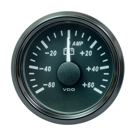 VDO SingleViu 52mm (2 - 1/16") Ammeter - 60 AMP - Get Tight Gear