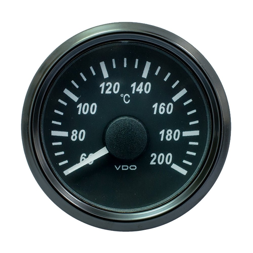 VDO SingleViu 52mm (2 - 1/16") Cylinder Temp. Gauge - 200C - 471 - 14 Ohm - Get Tight Gear