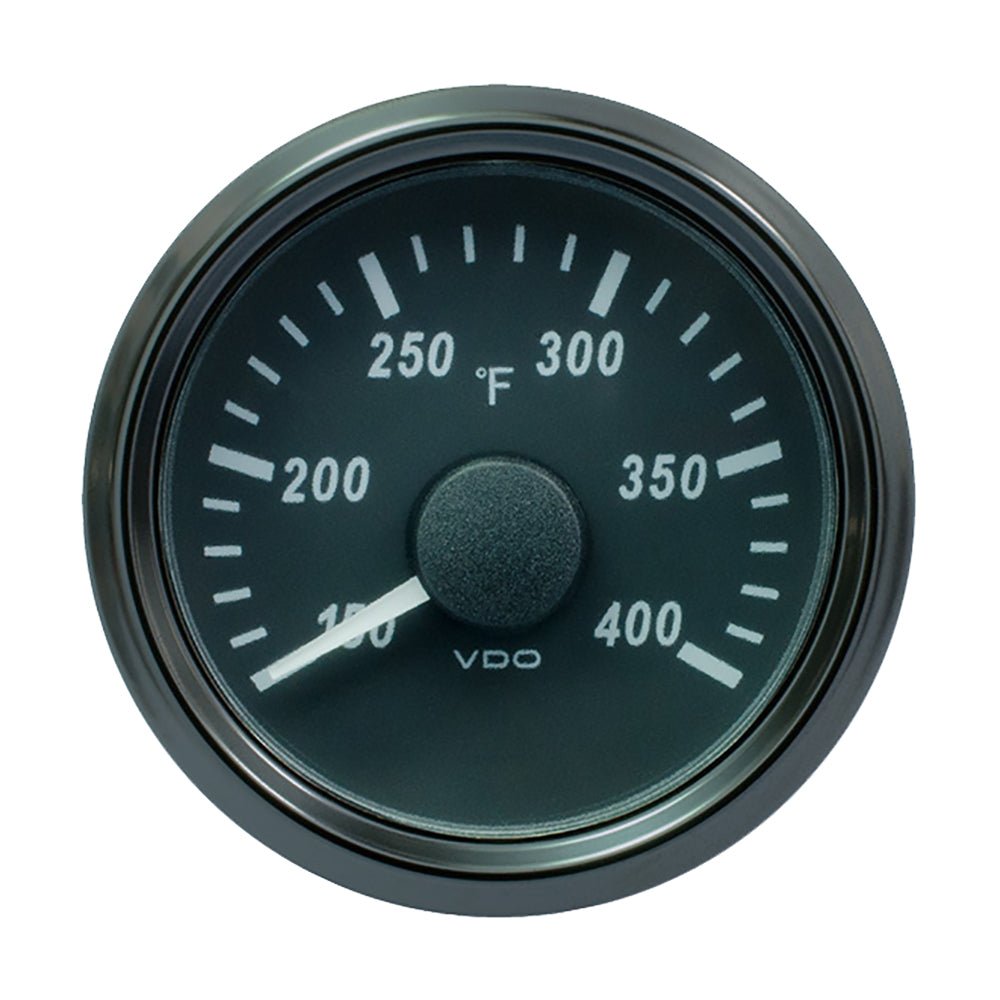 VDO SingleViu 52mm (2 - 1/16") Cylinder Temp. Gauge - 400F - 471 - 14 Ohm - Get Tight Gear