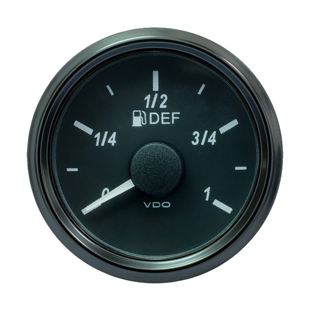 VDO SingleViu 52mm (2 - 1/16") DEF Level Gauge - 3 - 180 Ohm - Get Tight Gear