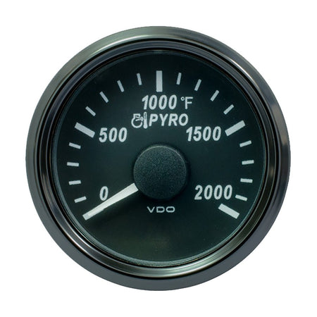VDO SingleViu 52mm (2 - 1/16") Exhaust Gas Temp. Gauge - 2000F - Get Tight Gear