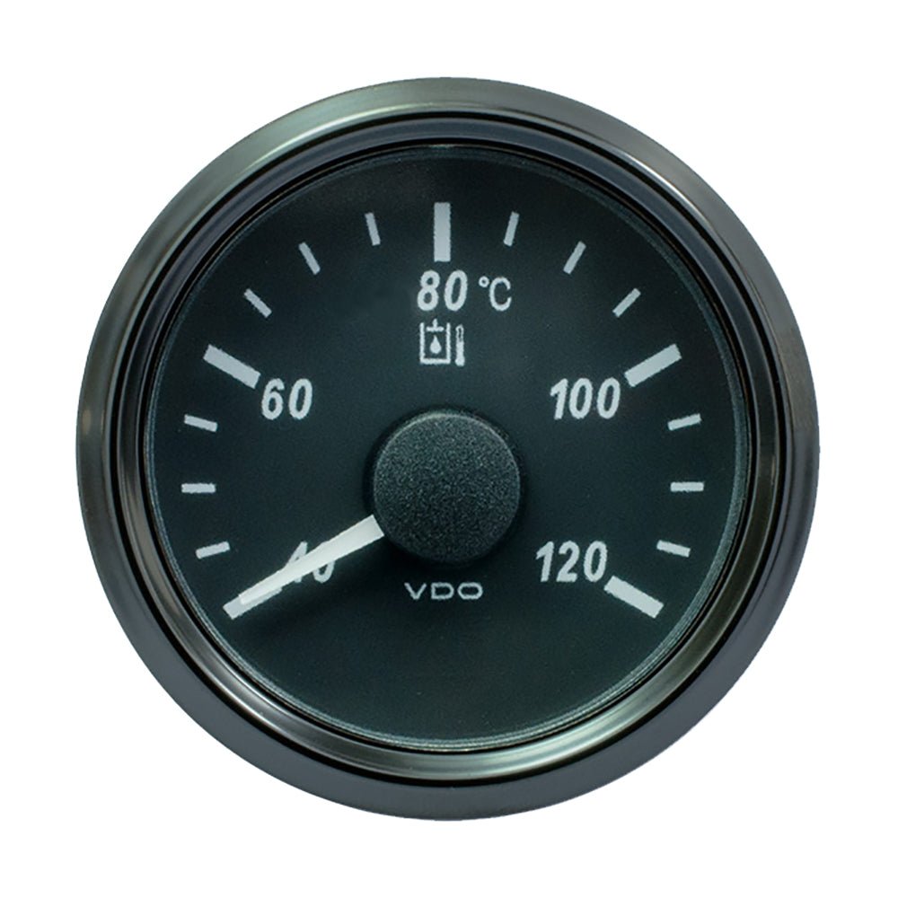 VDO SingleViu 52mm (2 - 1/16") Hydraulic Oil Temp. Gauge - 120C - 291 - 22 Ohm - Get Tight Gear