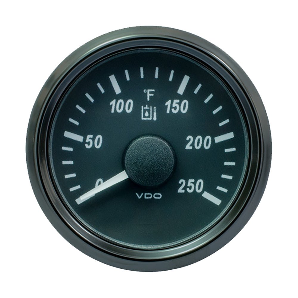 VDO SingleViu 52mm (2 - 1/16") Hydraulic Oil Temp. Gauge - 250F - 291 - 22 Ohm - Get Tight Gear