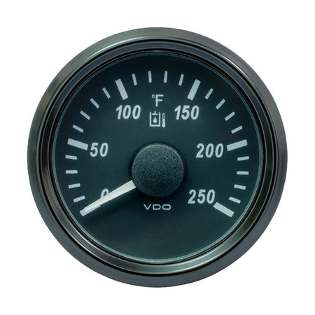 VDO SingleViu 52mm (2 - 1/16") Hydraulic Oil Temp. Gauge - 250F - 291 - 22 Ohm - Get Tight Gear