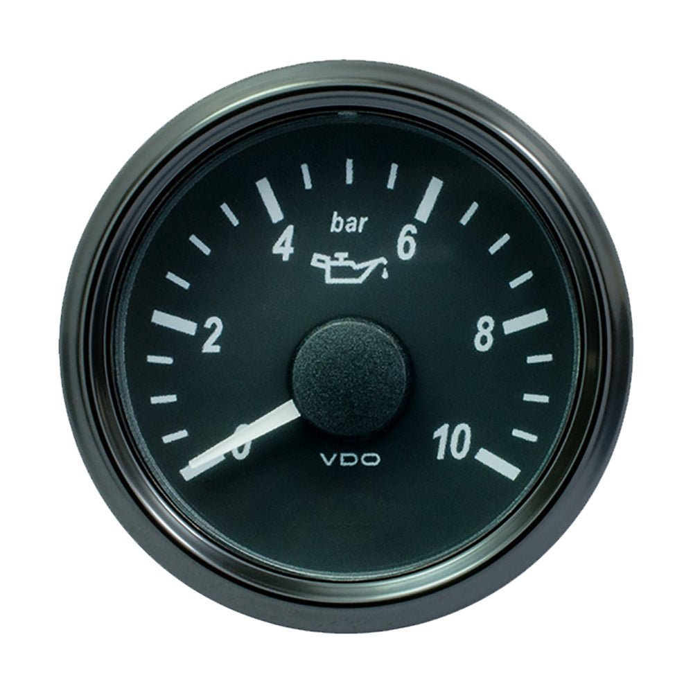 VDO SingleViu 52mm (2 - 1/16") Oil Pressure Gauge - 10 Bar - 0 - 4.5V - Get Tight Gear