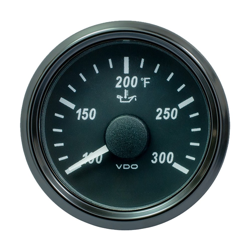 VDO SingleViu 52mm (2 - 1/16") Oil Temp. Gauge - 300 F - 322 - 18 Ohm - Get Tight Gear