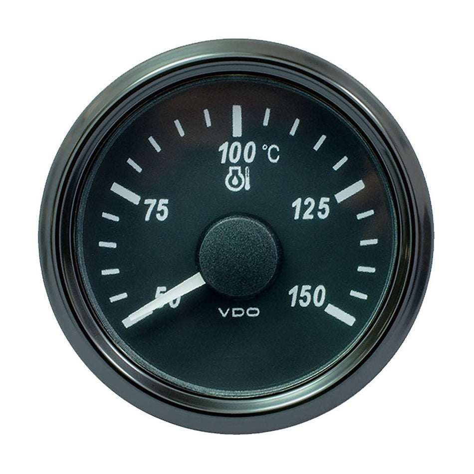 VDO SingleViu 52mm (2 - 1/16") Oil Temp. Gauge - Euro - 150 C - 322 - 18 Ohm - Get Tight Gear