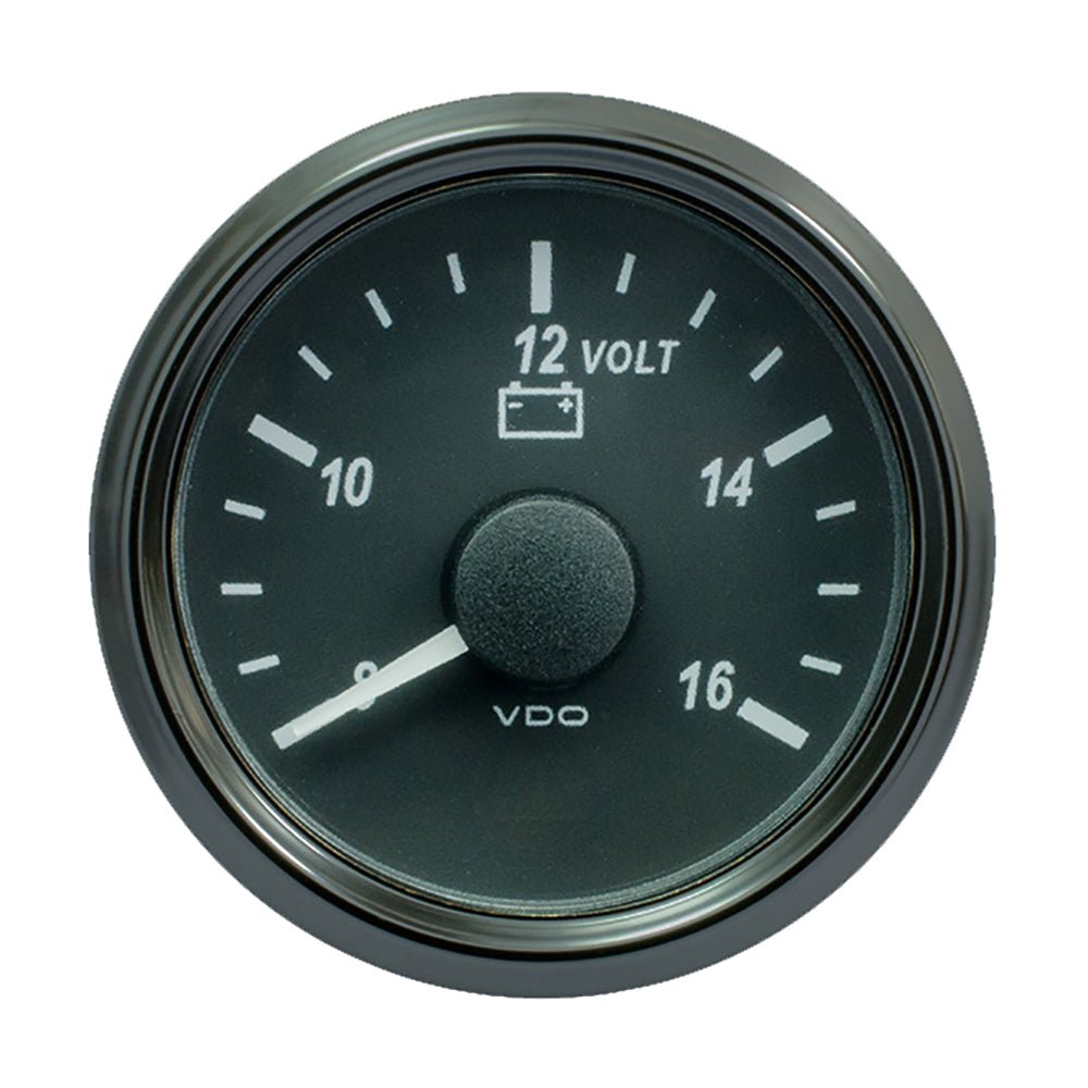VDO SingleViu 52mm (2 - 1/16") Voltmeter f/12V Systems - Get Tight Gear