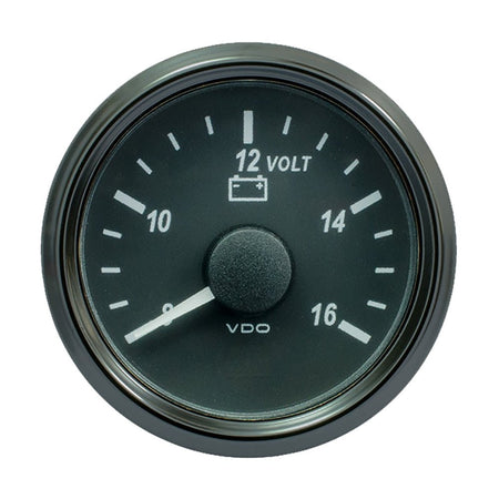 VDO SingleViu 52mm (2 - 1/16") Voltmeter f/12V Systems - Get Tight Gear