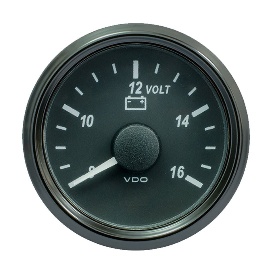 VDO SingleViu 52mm (2 - 1/16") Voltmeter f/12V Systems - Get Tight Gear