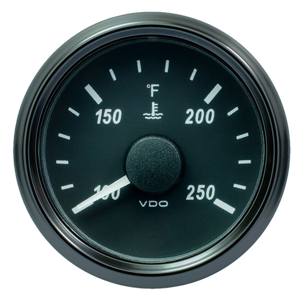 VDO SingleViu 52mm (2 - 1/16") Water Temp. Gauge - 250 F - 291 - 22 OHM - Get Tight Gear