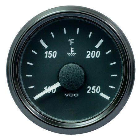 VDO SingleViu 52mm (2 - 1/16") Water Temp. Gauge - 250 F - 291 - 22 OHM - Get Tight Gear