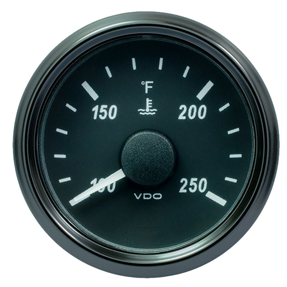 VDO SingleViu 52mm (2 - 1/16") Water Temp. Gauge - 250 F - 291 - 22 OHM - Get Tight Gear