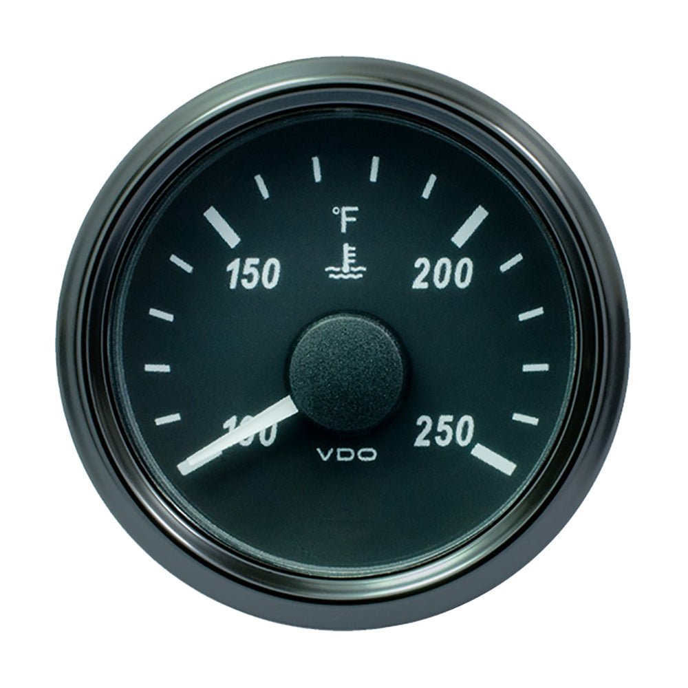 VDO SingleViu 52mm (2 - 1/16") Water Temperature Gauge - 250F - 450 - 30 Ohm - Get Tight Gear