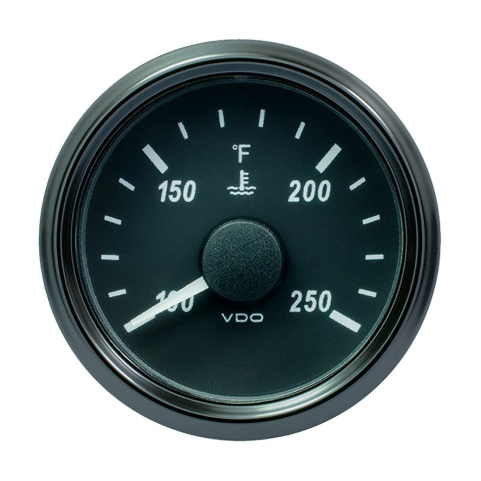 VDO SingleViu 52mm (2 - 1/16") Water Temperature Gauge - 250F - 450 - 30 Ohm - Get Tight Gear