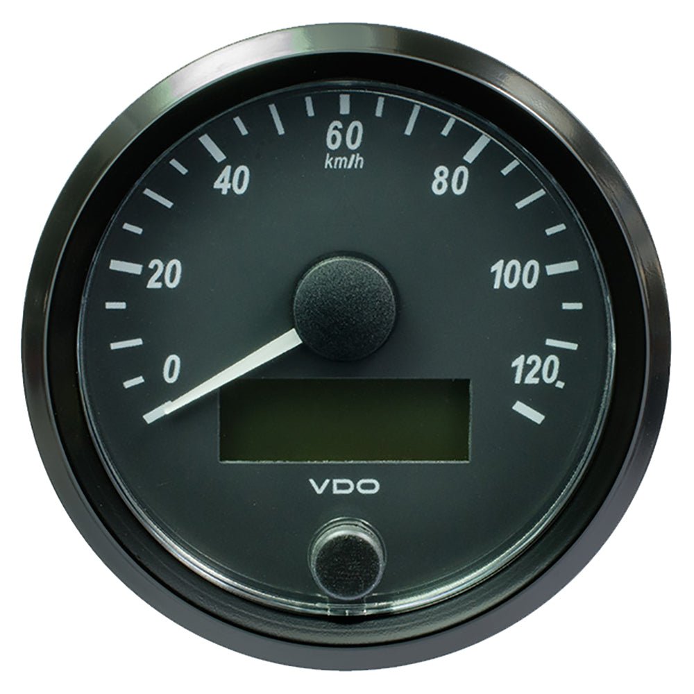 VDO SingleViu 80mm (3 - 1/8") Speedometer - 120 KM/H - Get Tight Gear