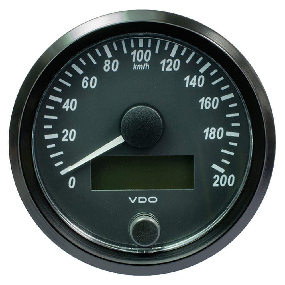 VDO SingleViu 80mm (3 - 1/8") Speedometer - 200 KM/H - Get Tight Gear