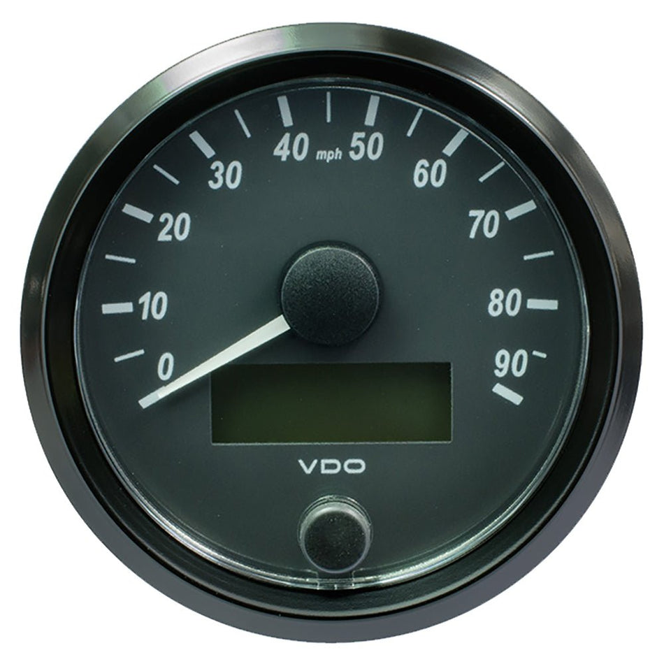 VDO SingleViu 80mm (3 - 1/8") Speedometer - 90MPH - Get Tight Gear