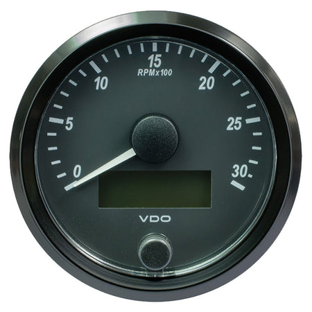 VDO SingleViu 80mm (3 - 1/8") Tachometer - 3000 RPM - Get Tight Gear