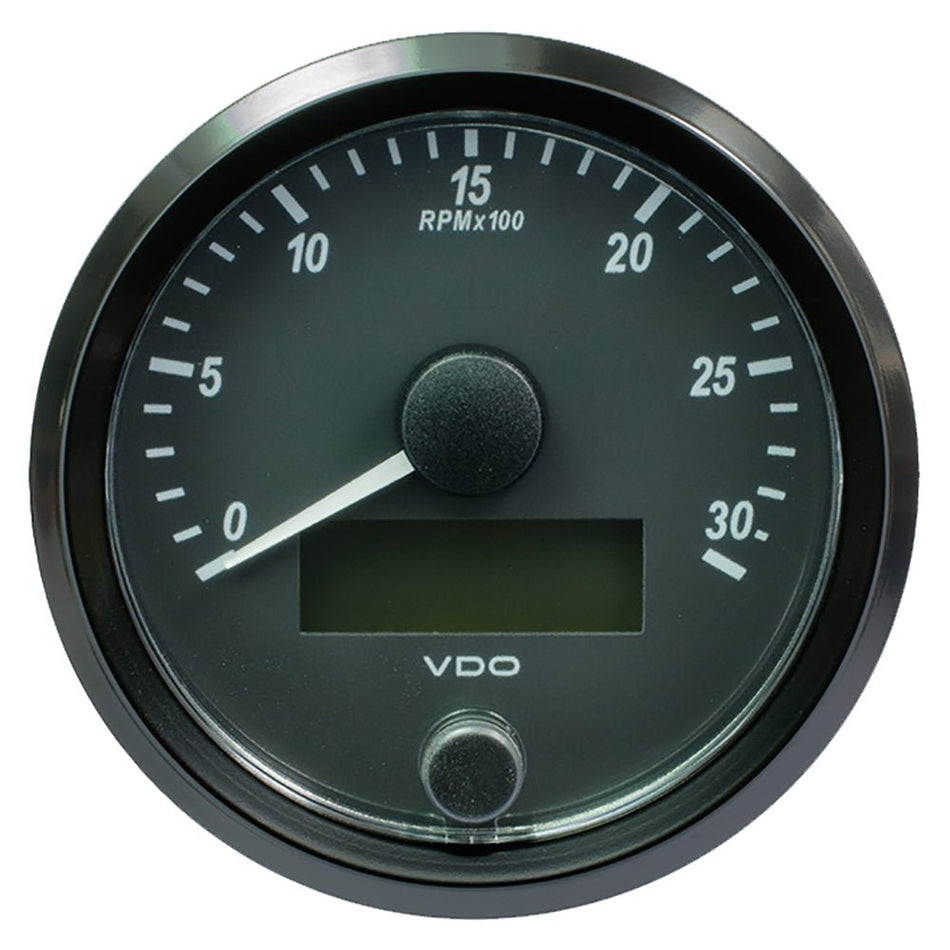 VDO SingleViu 80mm (3 - 1/8") Tachometer - 3000 RPM - Get Tight Gear