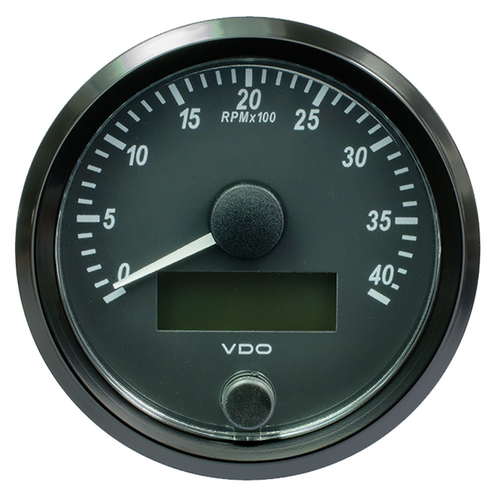 VDO SingleViu 80mm (3 - 1/8") Tachometer - 4,000 RPM - Get Tight Gear