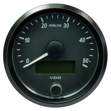 VDO SingleViu 80mm (3 - 1/8") Tachometer - 5000 RPM - Get Tight Gear