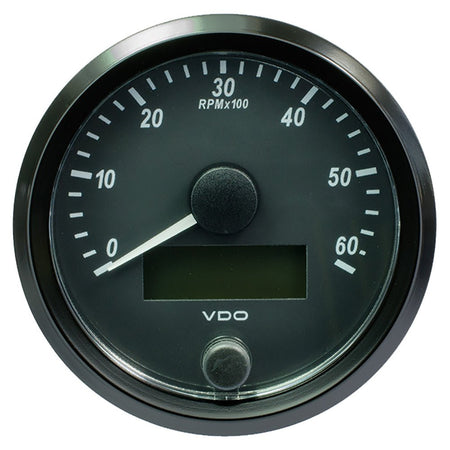 VDO SingleViu 80mm (3 - 1/8") Tachometer - 6,000 RPM - Get Tight Gear