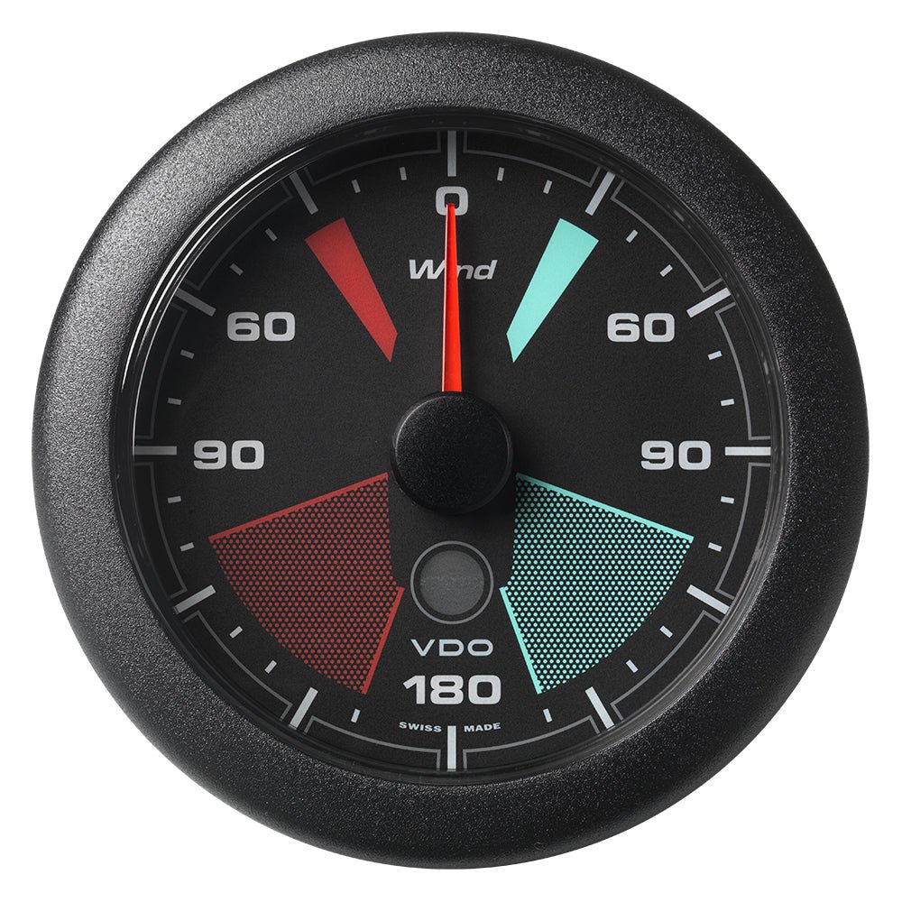 Veratron 3 - 3/8" (85MM) OceanLink Apparent/True Wind Angle Gauge - Black Dial & Bezel - Get Tight Gear