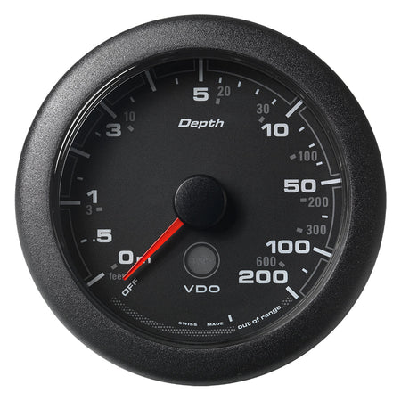 Veratron 3 - 3/8" (85MM) OceanLink Depth Gauge (200M/600') - Black Dial & Bezel - Get Tight Gear